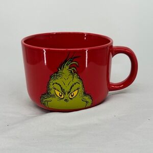The Grinch Over-Sized Coffee/ Soup Mug~Red‎ 4.5" W 3.5" Tall